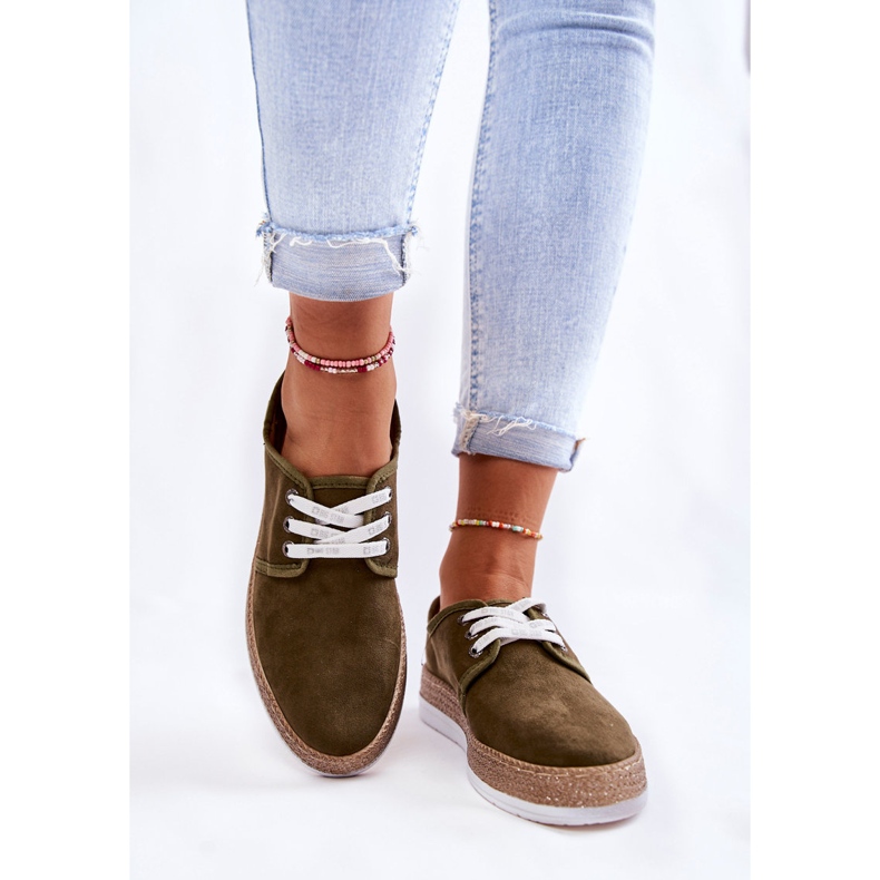 Zapatillas Bajas Mujer Memory Foam System Big Star KK276007 Caqui verde 2 Zapatillas Bajas Mujer Memory Foam System Big Star KK276007 Caqui verde 2