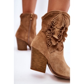 Botines Mujer Ante Lewski Shoes 2808/L Beige 4