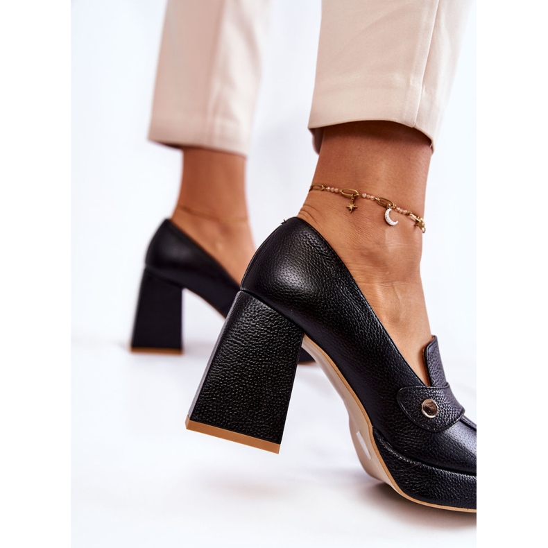 Zapatos De Salón De Piel Lewski Shoes 3195/2 Negro 2