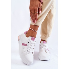 FK2 Deportivas Mujer Atadas Blanco y Rosa Otylia rosado 1