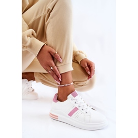 FK2 Deportivas Mujer Atadas Blanco y Rosa Otylia rosado 5