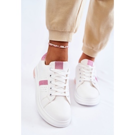 FK2 Deportivas Mujer Atadas Blanco y Rosa Otylia rosado 3