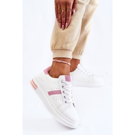 FK2 Deportivas Mujer Atadas Blanco y Rosa Otylia rosado 6