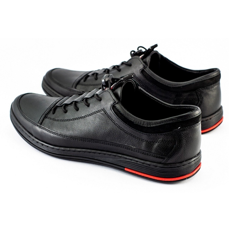 Polbut Zapatos de hombre piel casual negro K22 1