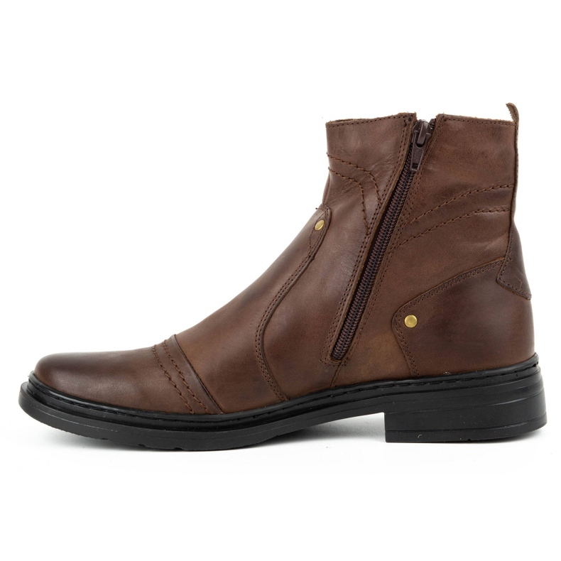 Polbut Botas Chelsea de invierno con aislamiento para hombre 252 marrón 1