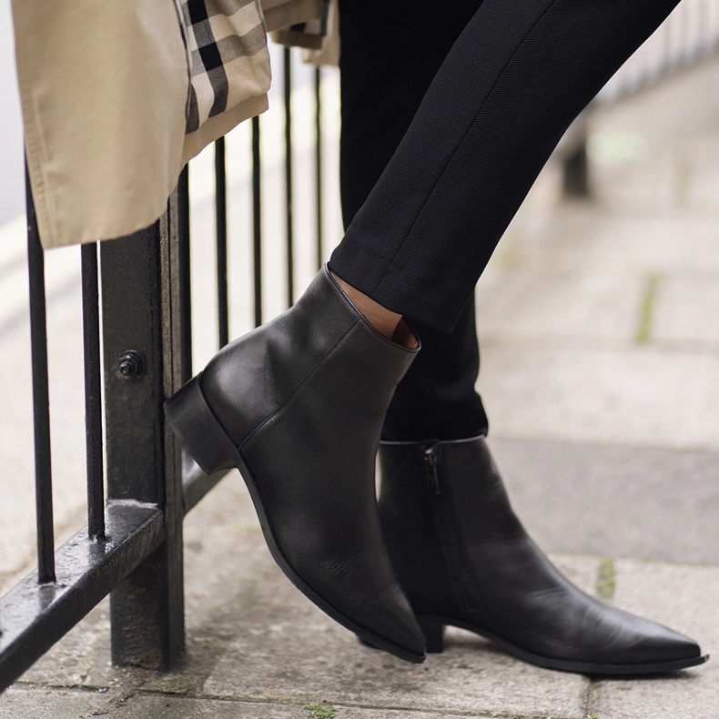 Marco Shoes Botas sutiles hechas de cuero suave negro 1 Marco Shoes Botas sutiles hechas de cuero suave negro 1