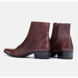 Marco Shoes Botas sutiles hechas de cuero suave marrón 5
