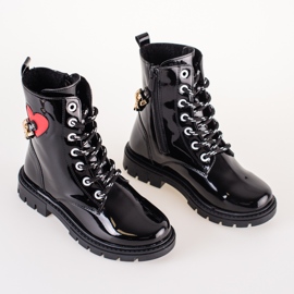 Botas niña Shelovet lacadas negro 2