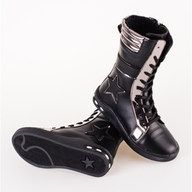 Botas niña caña alta Shelovet negro 1