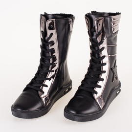 Botas niña caña alta Shelovet negro 2