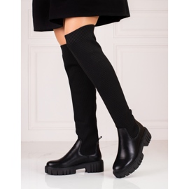 Mosqueteros de mujer con parte superior flexible Shelovet negro 2