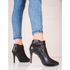 Elegantes botas de tacón alto de Sergio Leone negro 2 Elegantes botas de tacón alto de Sergio Leone negro 2