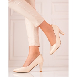 Zapatos de salón Shelovet champán clásicos beige 1 Zapatos de salón Shelovet champán clásicos beige 1