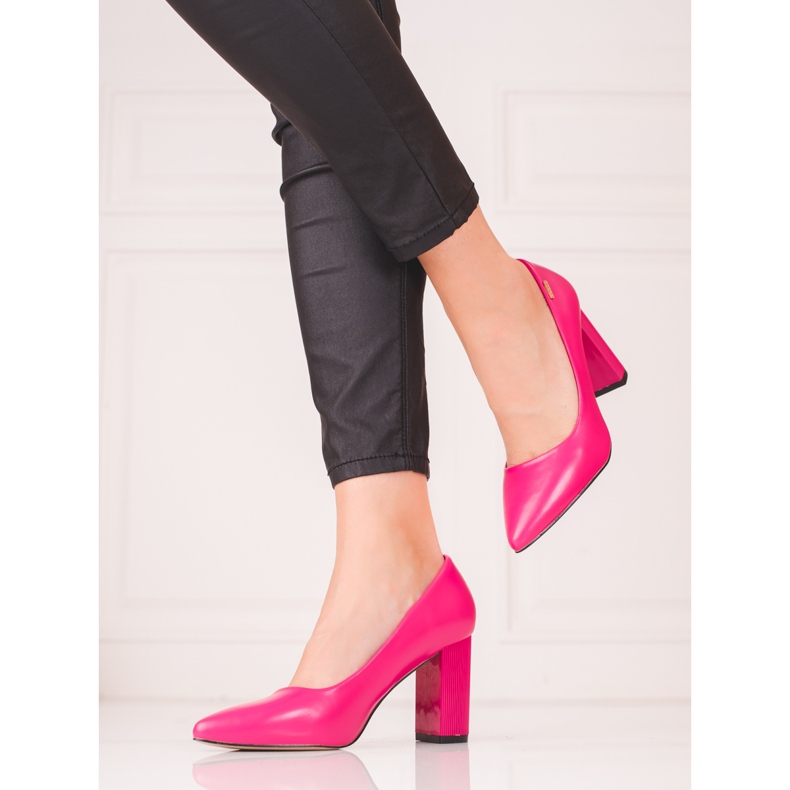 Bombas para mujeres en el puesto fucsia de Shelovet. rosa 1
