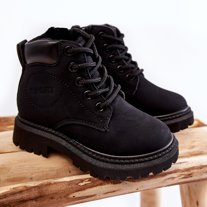 Botas Abrigadas Infantiles Black Cheddy negro 1 Botas Abrigadas Infantiles Black Cheddy negro 1