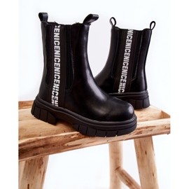 Botas Altas Cálidas Infantiles Kimmy Negras negro 3