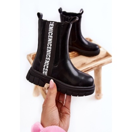 Botas Altas Cálidas Infantiles Kimmy Negras negro 5