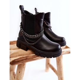 Vinceza Botas Infantiles De Piel Con Aislamiento Negro Lise 5
