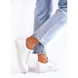 Zapatillas de cuero de moda Big Star KK274142 Blanco 6