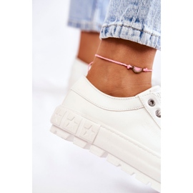 Zapatillas de cuero de moda Big Star KK274142 Blanco 5