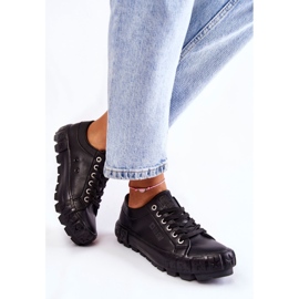 Zapatillas de cuero de moda Big Star KK274143 Negro 3
