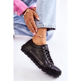 Zapatillas de cuero de moda Big Star KK274143 Negro 7