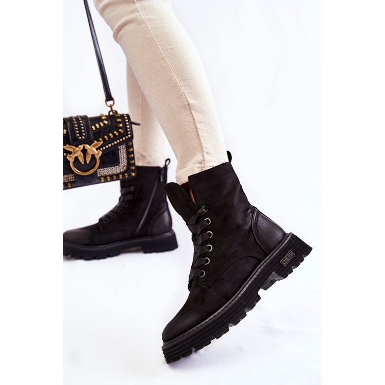 Botas Mujer Ante Big Star KK274503 Negro 1