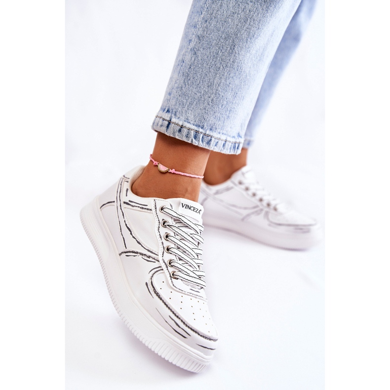 Vinceza Zapatillas Deportivas Bajas Mujer Blanco Solveig 1