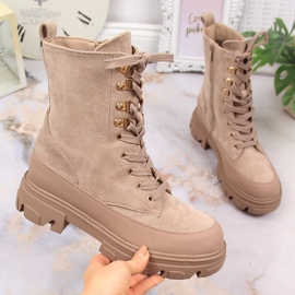 Botas cálidas mujer beige Potocki 4