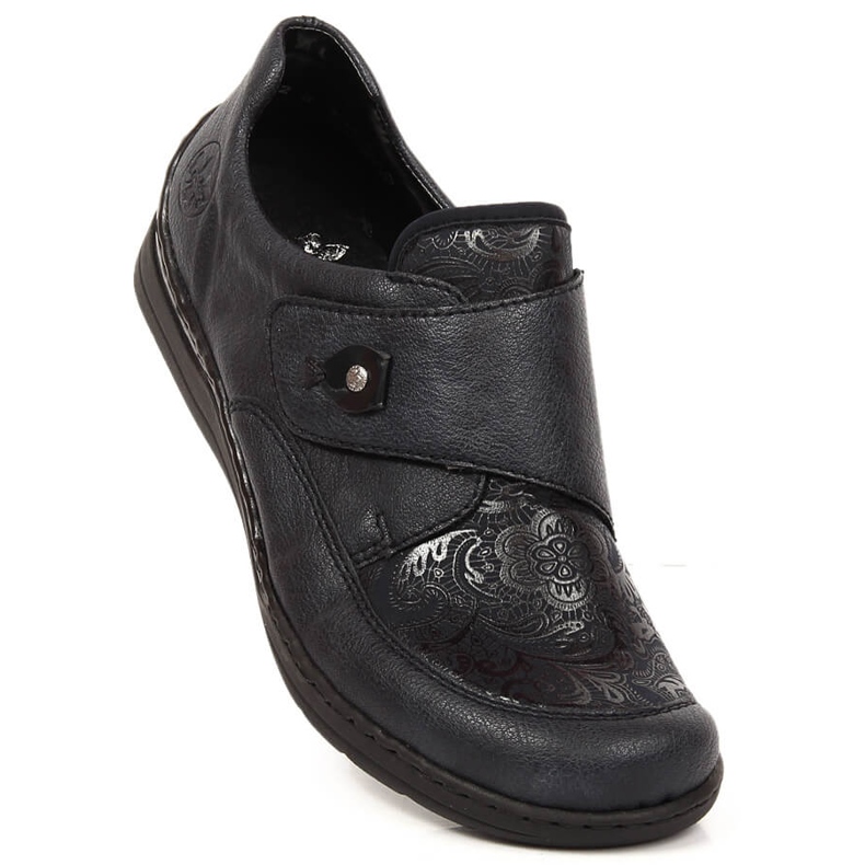 Zapatos mujer velcro azul marino Rieker 48951-14 1