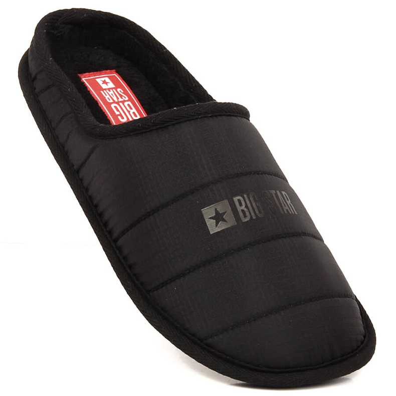 Pantuflas sin cordones con aislamiento Big Star negras KK274602 negro 1