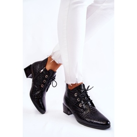 Vinceza Botas De Mujer Con Estampado De Cocodrilo Negro Farrah 4
