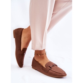 Mocasines De Ante Con Adorno Santi Marrón 1