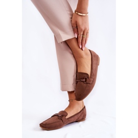 Mocasines De Ante Con Adorno Santi Marrón 4