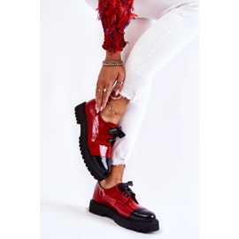 Zapatos Lacados con Cordones Laura Messi 2441 Rojo 2