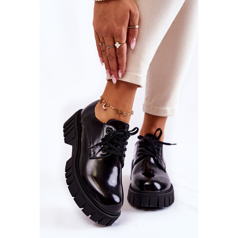 Zapatos Lacados de Moda La.Fi 210013B-NL Negro 1