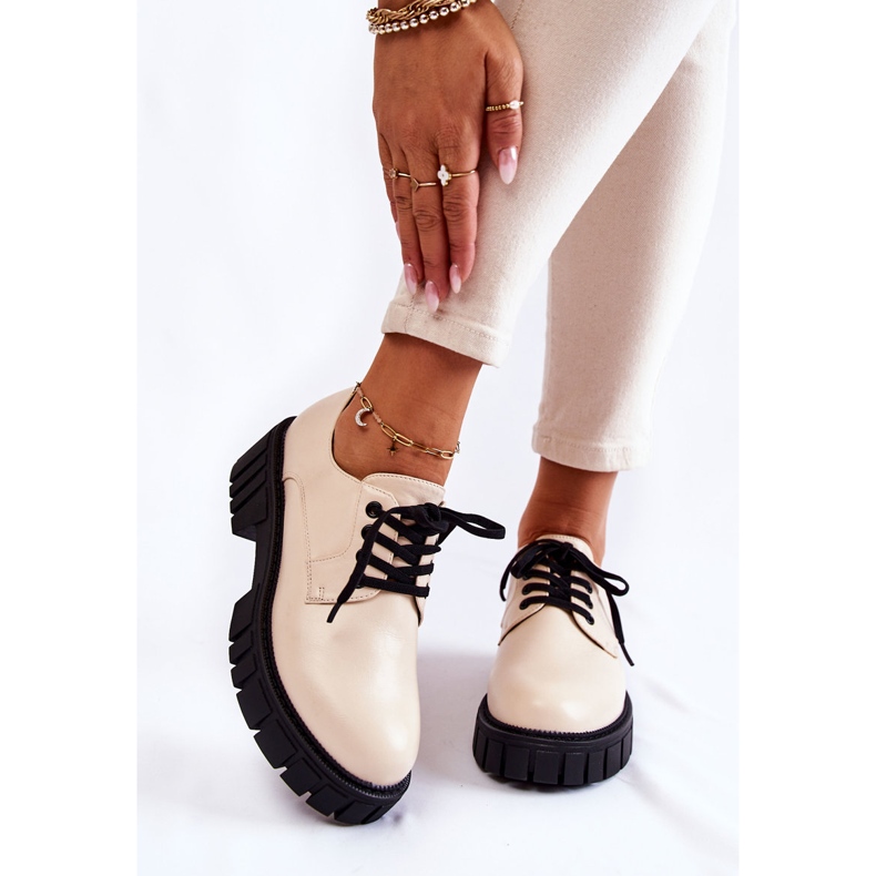 Zapatos de Cuero de Moda La.Fi 210013BE-PU Beige 1