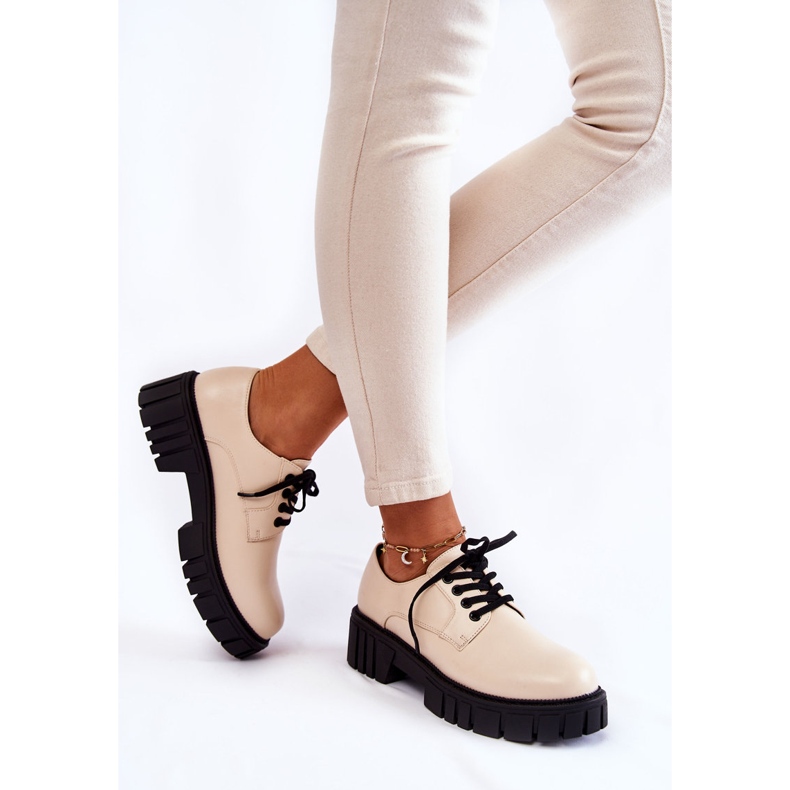 Zapatos de Cuero de Moda La.Fi 210013BE-PU Beige 2