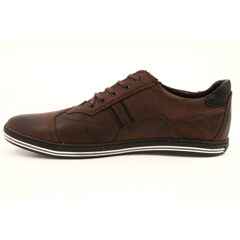Polbut Zapato casual hombre 1801 marrón oscuro 4