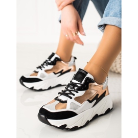 W. Potocki Zapatillas de deporte Potocki de moda multicolor dorado 1