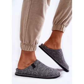 Pantuflas Mujer Classic Fieltro Big Star KK276014 Gris 3