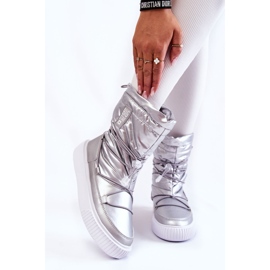 Botas de nieve con aislamiento para mujer Big Star KK274195 Plata 1