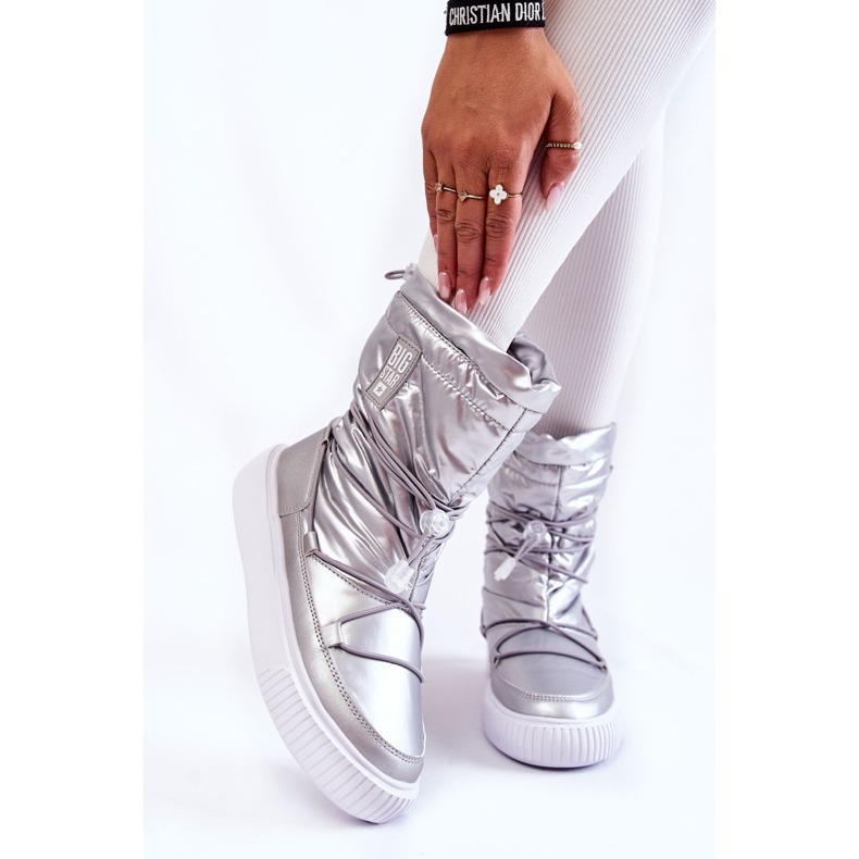 Botas de nieve con aislamiento para mujer Big Star KK274195 Plata 1