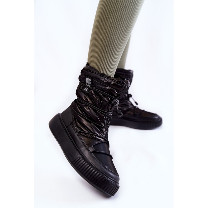 Botas de nieve cálidas negras para mujer Big Star KK274193 negro 2 Botas de nieve cálidas negras para mujer Big Star KK274193 negro 2