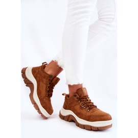 Zapatos Trekking Mujer Trappers Memory Foam Big Star KK274362 Marrón 2