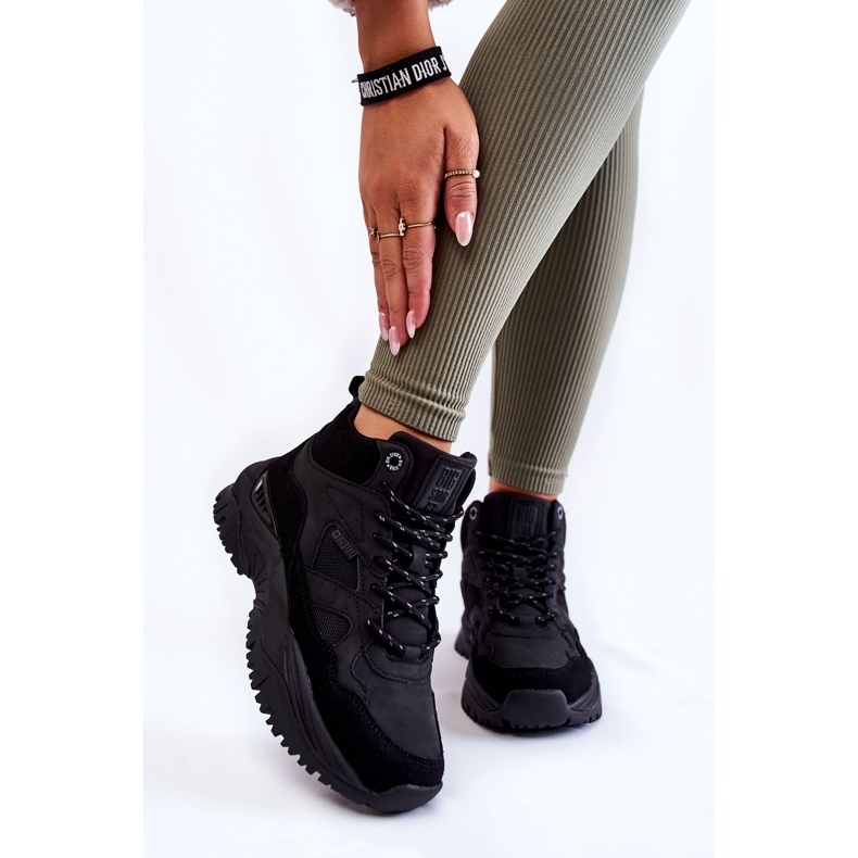 Zapatillas Deportivas Altas Mujer Memory Foam System Big Star KK274356 Negro 2 Zapatillas Deportivas Altas Mujer Memory Foam System Big Star KK274356 Negro 2