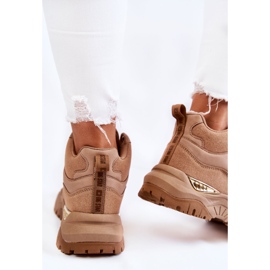 Zapatillas Deportivas Altas Mujer Sistema Memory Foam Big Star KK274355 Beige 8
