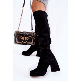 PA2 Botas Kessler de ante negras para mujer negro 4