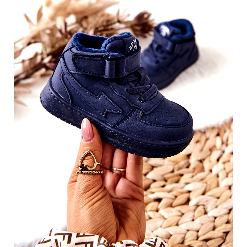 Zapatos deportivos aislados para niños GQ400 azul marino 2