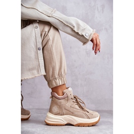 Botas de montaña en la plataforma Lee Cooper LCJ-22-44-1352L Beige 4